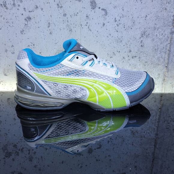 Puma Womens 10 Cell Gray Running Shoes - Size 7 - Preowned - Picture 1 of 6